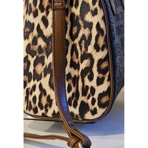 JUICY COUTURE Bag Bestsellers Fame Satchel w/ Crossbody Strap, Black Quilted NWT - Picture 4 of 9